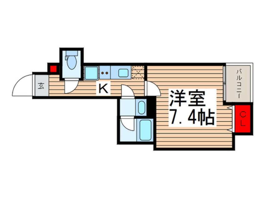 間取図 グランカーサ上野入谷