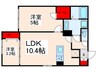 ウェルスクエア田端Ⅱ 2LDKの間取り