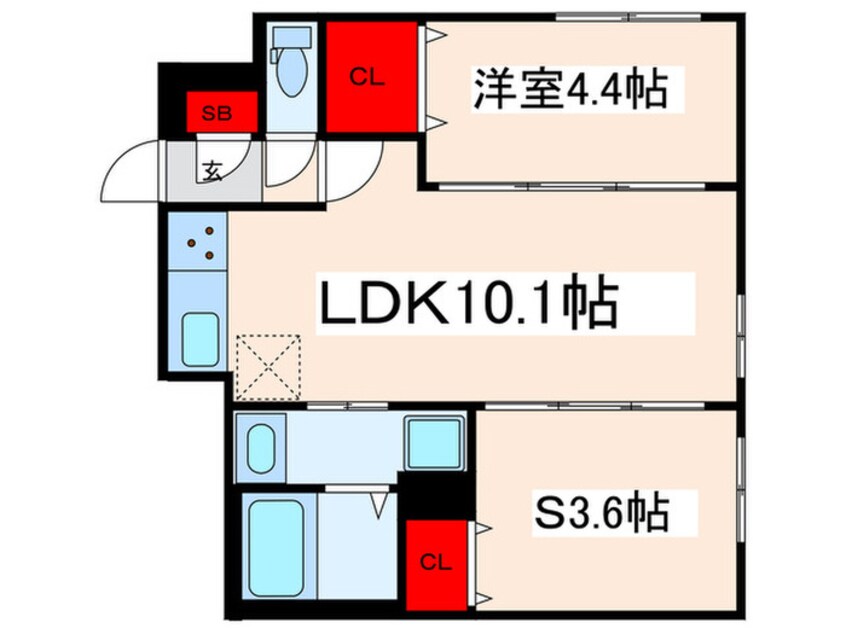 間取図 ウェルスクエア田端Ⅱ