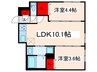 ウェルスクエア田端Ⅱ 2LDKの間取り