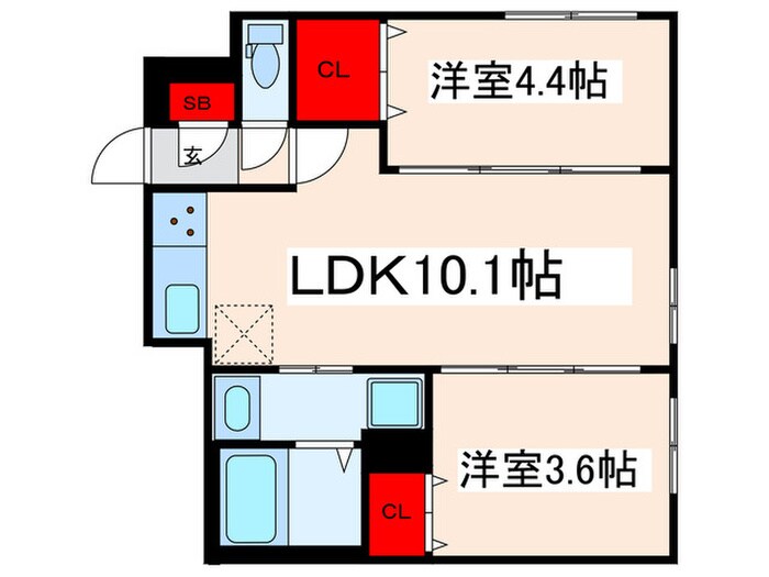 間取り図 ウェルスクエア田端Ⅱ