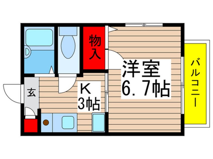 間取図 リステル本八幡