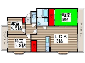 間取図 エスポワ－ルＴＩﾏﾝｼｮﾝ(101)