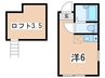 ミーティア横浜西 1Rの間取り