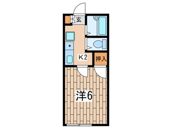 間取図 コーポ葉月