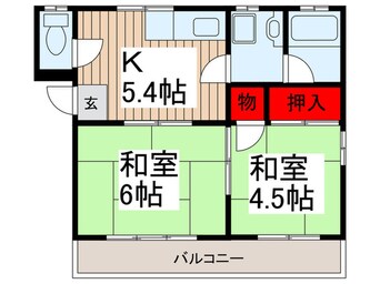 間取図 ニューハイツクニイ