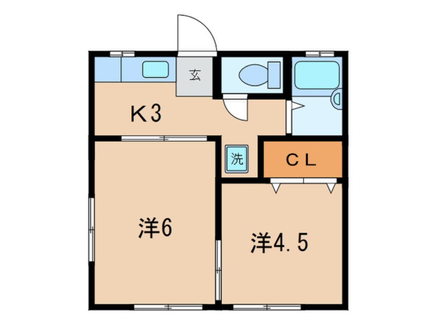 間取図 ベルグラン広沢