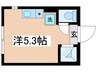 グラード平和台 1Rの間取り