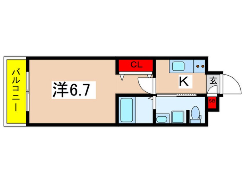 間取図 ＭＡＸＩＶ百合ヶ丘ＴＲＥ(107)