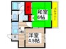 ヴィラ八幡 2Kの間取り