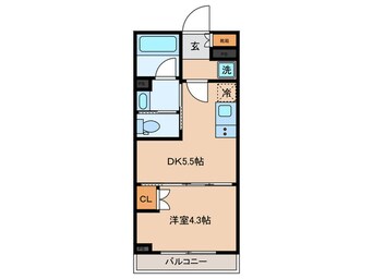 間取図 ジオエント本郷三丁目