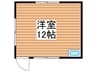 スカイハイツ2001 1Rの間取り