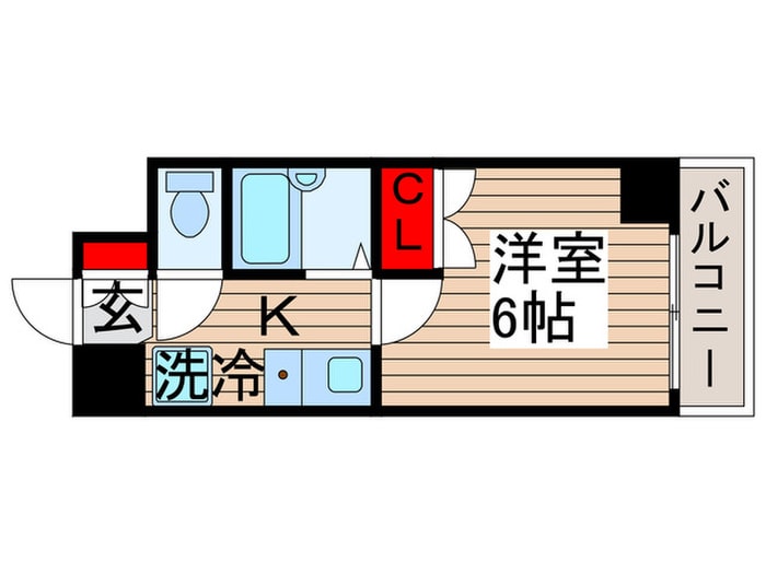 間取り図 ﾏﾙﾍﾞﾘｰﾗｸﾞｰﾝ勝どき(1101)