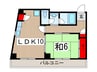 シュペリュール 1LDKの間取り