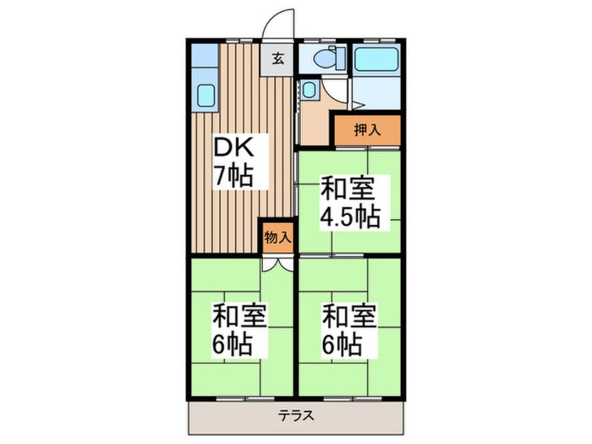 間取図 桜ビラＢ棟