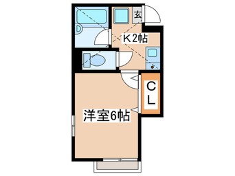 間取図 アザレ読売ランドＡ棟