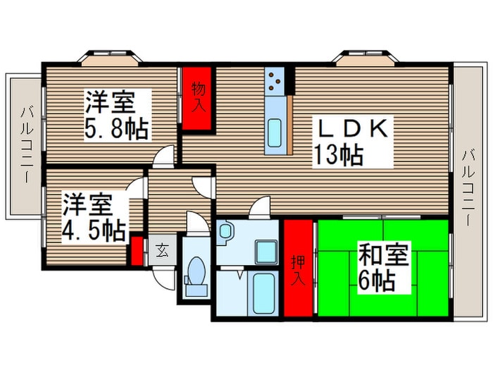 間取り図 エスポワ－ルＴＩﾏﾝｼｮﾝ(305)
