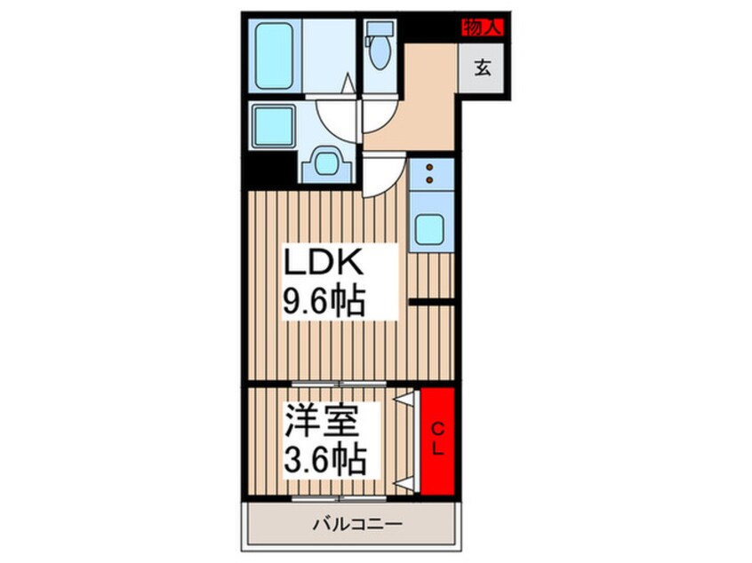 間取図 リーブルファイン東大沢