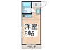 サクラハイツ 1Rの間取り