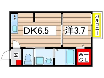 間取図 ＣＡＲＥＬ浜野 Ａ