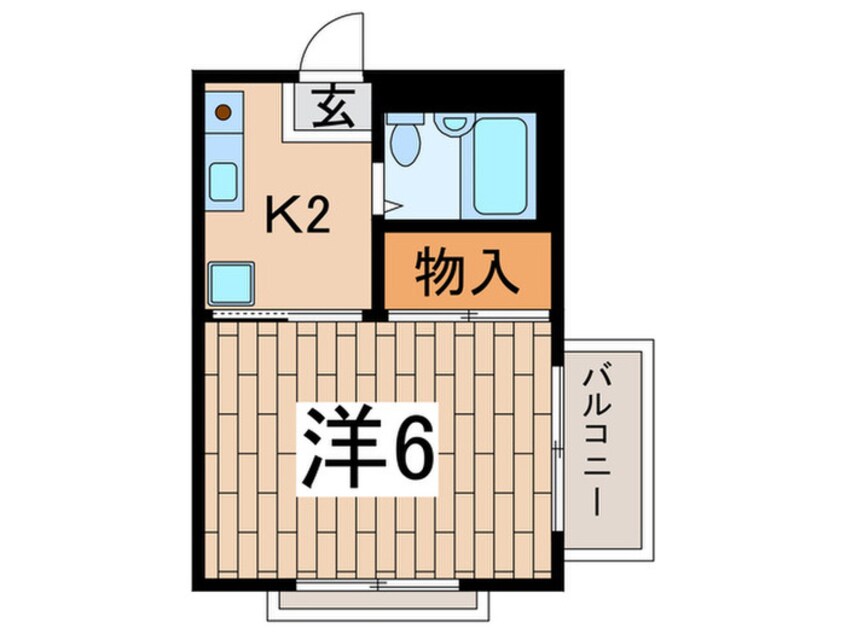 間取図 わかばハイツ