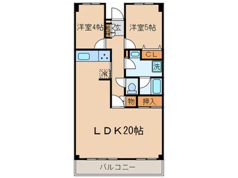 間取図 狛江セントラルハイツ２(1204)