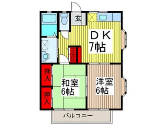 間取図 エスポワールＨＩＲＡＮ０