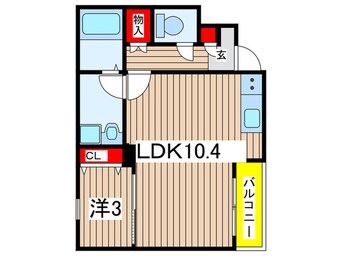 間取図 ジークレスト千葉浜野