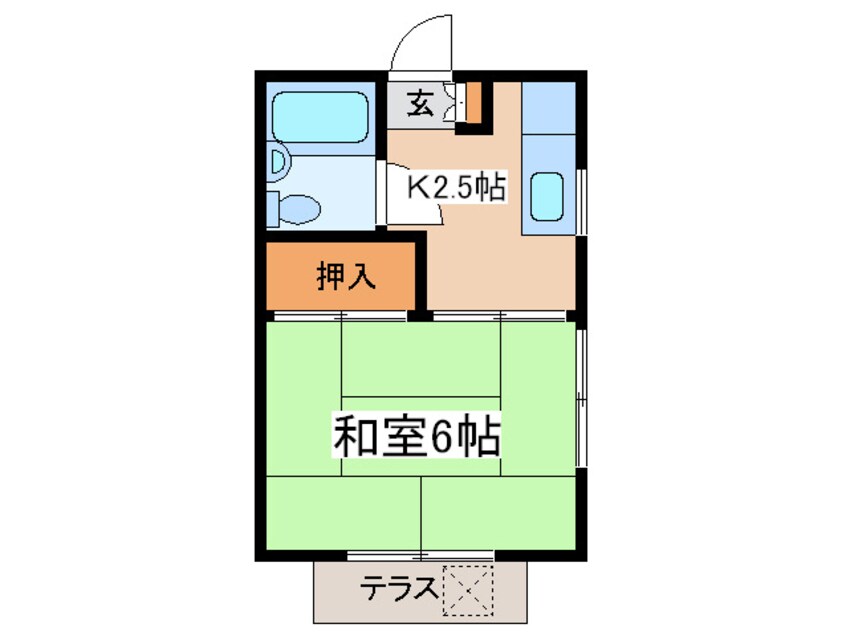 間取図 コ－ポホワイト