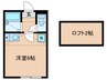 ピタゴラス大山 1Rの間取り