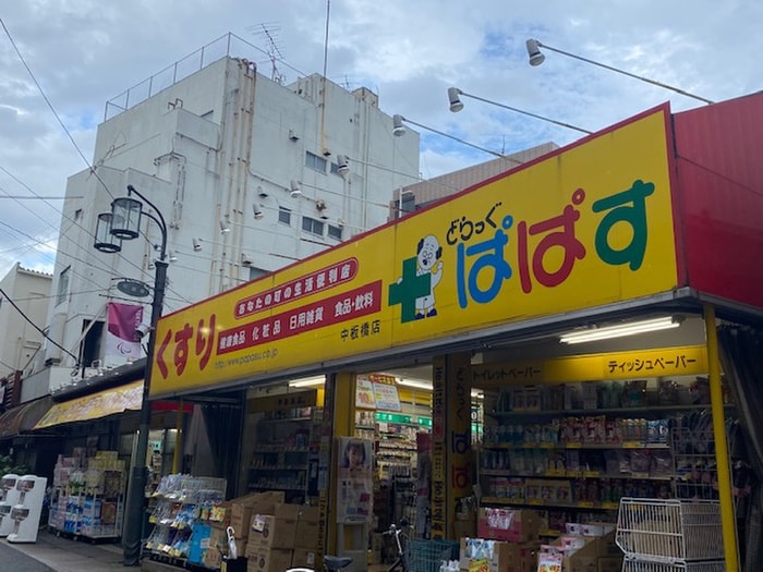 どらっぐぱぱす中板橋店(ドラッグストア)まで450m ピタゴラス大山