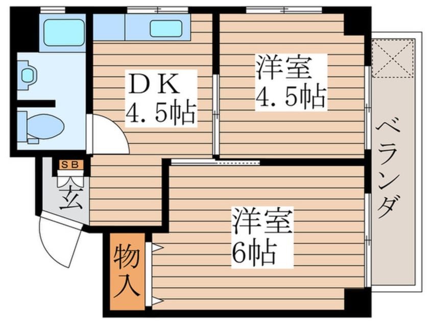 間取図 迦葉阿佐谷マンション（404）