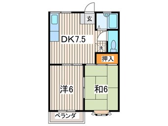 間取図 サンハイツ湘南　Ａ