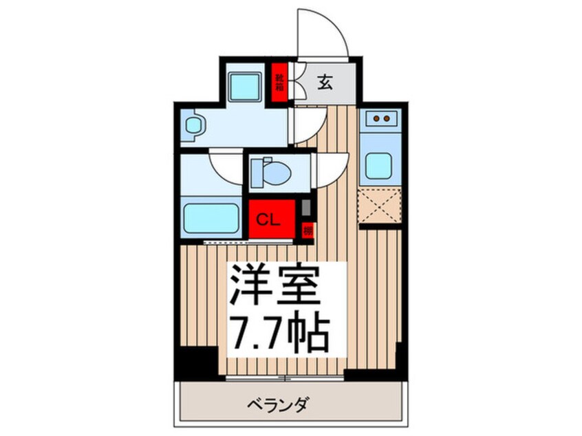 間取図 ルブリカント　アラカワ　ベース