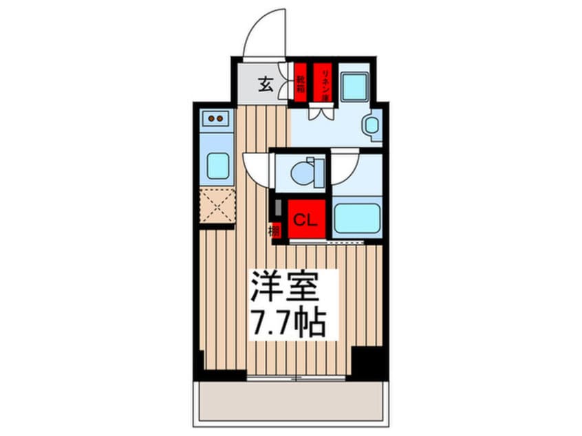 間取図 ルブリカント　アラカワ　ベース