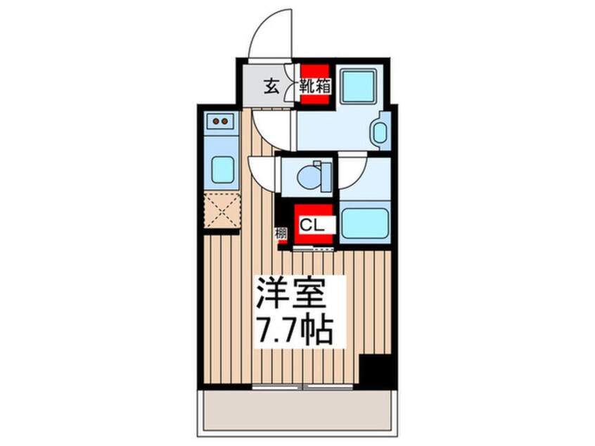 間取図 ルブリカント　アラカワ　ベース