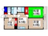 スト－クマンション藤間 3DKの間取り