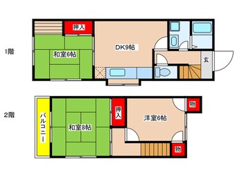 間取図 石井テラスⅡC