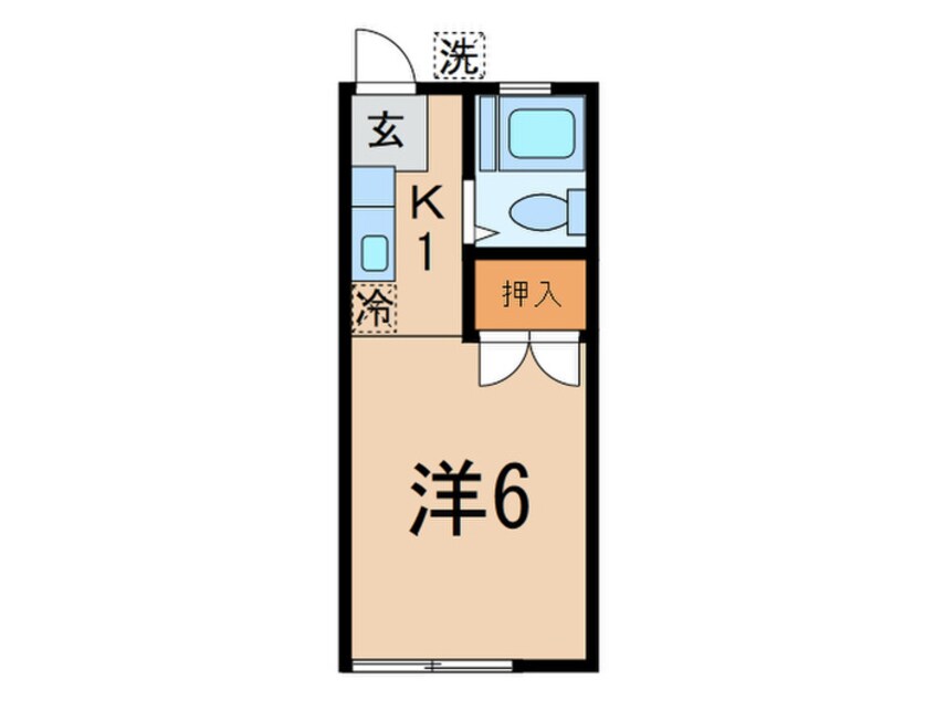 間取図 仲田コ－ポ