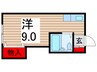 エステ－トピア勝間 1Rの間取り