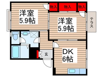 間取図 グランドール西馬橋2