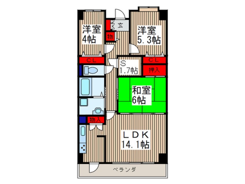間取図 ガーデンシティ戸田