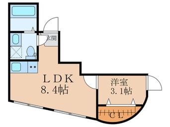 間取図 ＨＪ　ＰＬＡＣＥ　ＥＢＩＳＵ