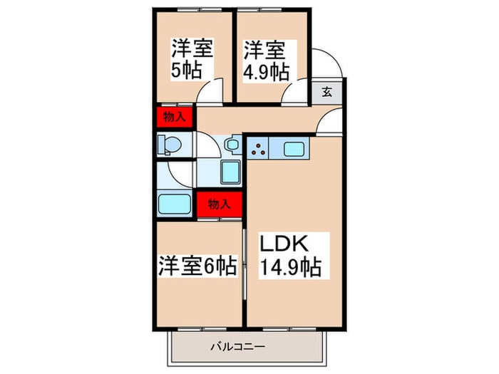 間取り図 ロイヤルハイツ谷原