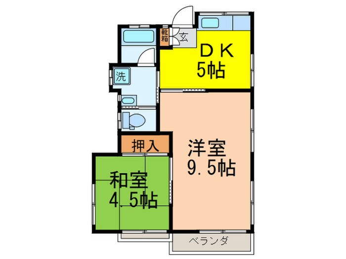 間取り図 関町コーポ