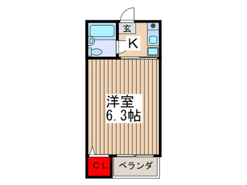 間取図 オリ－ブガ－デン市川