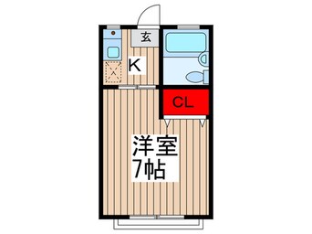 間取図 オリ－ブガ－デン市川