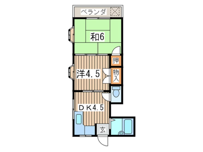 間取図 グリンピュア日総