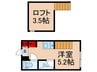 ハーモニーテラス南砂 1Rの間取り
