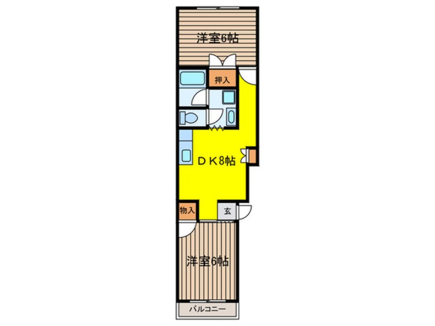 間取図 ハイフラット赤堤